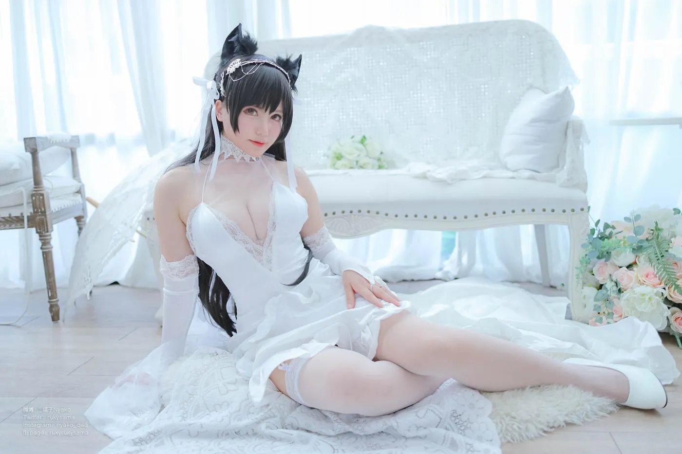 Nyako喵子 – NO.38 爱宕婚纱 [62P]插图9